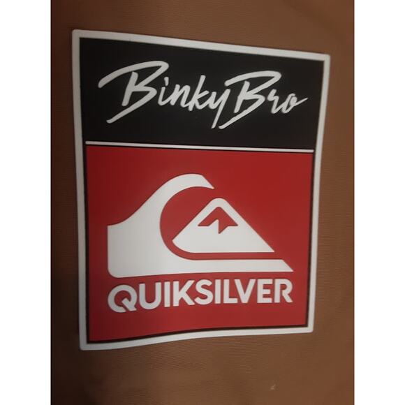 Binky Bro x Quiksilver Powder Club Kids Snow Suit Tan/Black Size 8/S - Picture 3 of 7